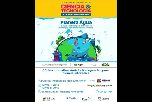 Unitecne promove oficina interativa sobre cultura oceânica na Semana Nacional de Ciência e Tecnologia