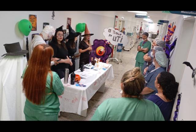 Halloween inspira ação educativa no Hospital Regional