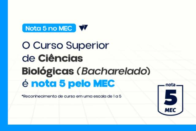 Curso de Ciências Biológicas da Uniube conquista nota 5 no MEC
